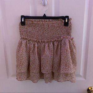 melrose floral ruffle skirt, never worn.